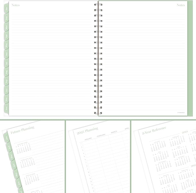Cambridge 2025 Planner, Weekly & Monthly, 8-1/2" x 11", Large, Ombre (1731-905-25)