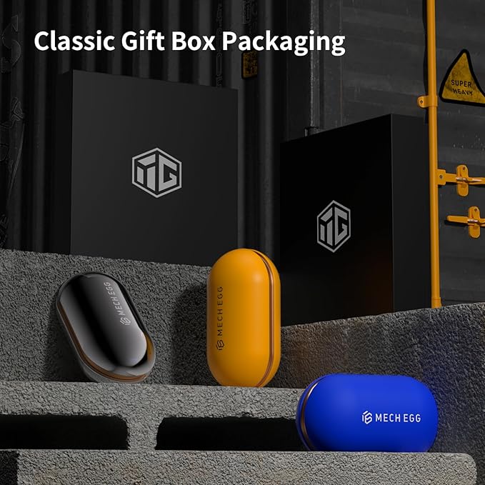 Mech Egg Fidget Slider Metal Fidget Toys EDC Clicky Slider Fidget Egg Sensory for Office Executive Desk Adults Relieve Stress ADHD/Autism (Blue)