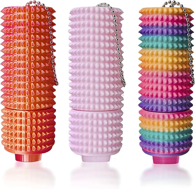 3PCS Little Ouchies Fidget Toy, Spike Roller Toy, Adults Pain stim Fidget Toy, Press and Rotate Adults Spiky Sensory Toys, Portable ADHD Toys, Novelty Gifts