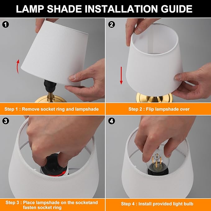 Small Cordless Table Lamp for Bedroom, Rechargeable Battery Operated Bedside Lamps, Wireless Touch 3-Level Dimmable Nightstand Lamp, Portable Desk Brass Lamp for Home Decor, Patio, Restaurant, Dinning