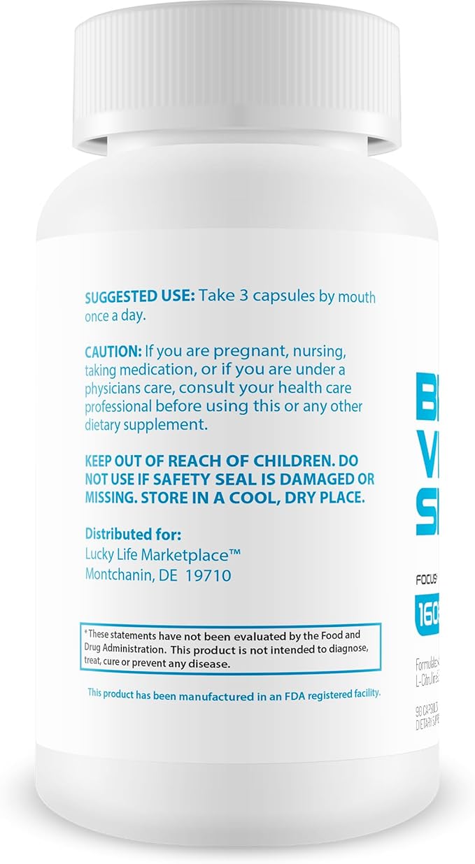 Brain Vigor Smart Brain Booster - Extra Strength Support for Focus, Health, and Memory - Improved Formula Made with Lion's Mane Mushroom & Ginkgo Biloba - Our Best Brain Vigor Smart Pills