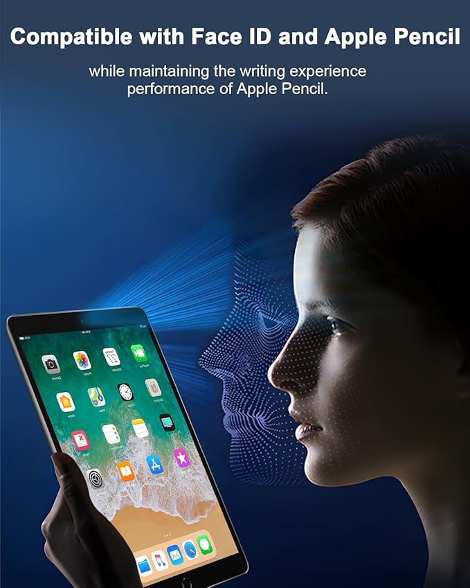 SIBEITU 2 Pack Screen Protector for iPad 6th Generation 9.7 Inch 2018 2017, HD Clear 9H Hardness Tempered Glass Film Compatible with iPad 5th/iPad Air 2/Air 1, Scratch Resistent, Touch Sensitive