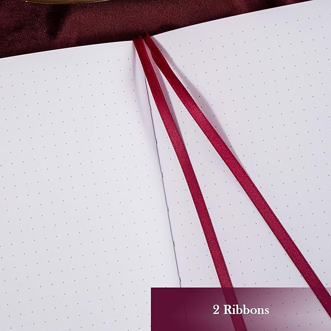 Bullet Dotted Journal, No Bleed Thick 160gsm Dotted Journal, A5 Dot Notebook, 5.8 X 8.2 IN, Hardcover Notebooks for Personal Organizers