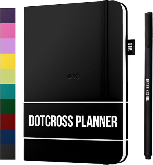 Daily Planner 2025 (Undated) | B5 Dotcross | Your All in One Day Organizer, At A Glance Weekly Agenda, Yearly Calendar Book | Planners for Personal, Professional, Academic & Work Goals and Schedule