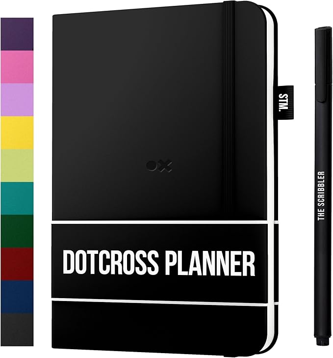 Daily Planner 2025 (Undated) | A5 Dotcross | Your All in One Day Organizer, At A Glance Weekly Agenda, Yearly Calendar Book | Planners for Personal, Professional, Academic & Work Goals and Schedule