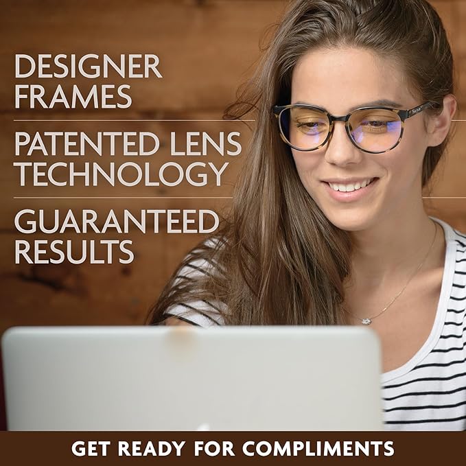Prospek Blue light Readers For Women, ARTIST (+1.25 Diopters) - High Optical Quality Clear Lenses