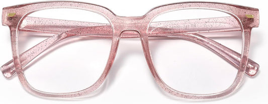 PANNER Oversized Square Blue Light Blocking Glasses for Women Men Anti Glare Reduce Eyestrain Computer Glasses