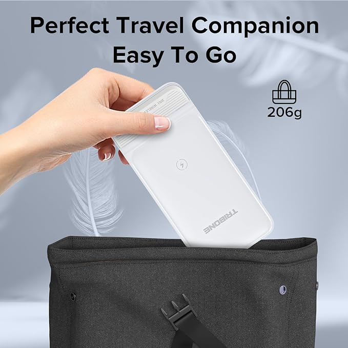 Wireless Charger, Tribone 3 in 1 Foldable Fast Charger for iPhone 16 15 14 13 12 11 Pro Max XR XS 8 Plus,for Multiple Devices，for Apple Watch 10 9 8 7 6 5 4 3 2 SE Ultra,for AirPods Pro 4 3 2 (White)