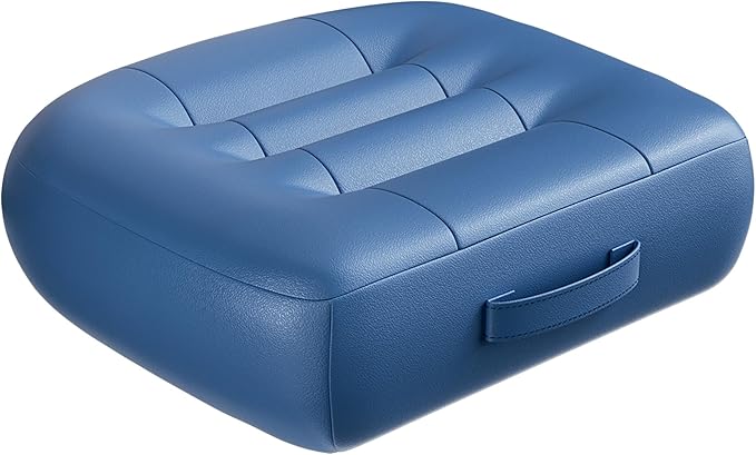 with Carry Handle Comfortable Cushion for Home Office Chair Pad Car Seat Cushion Effectively Increase The Field of View by 12cm/ 4.7in,and Lower Back Fatigue Relief (Navy Blue)