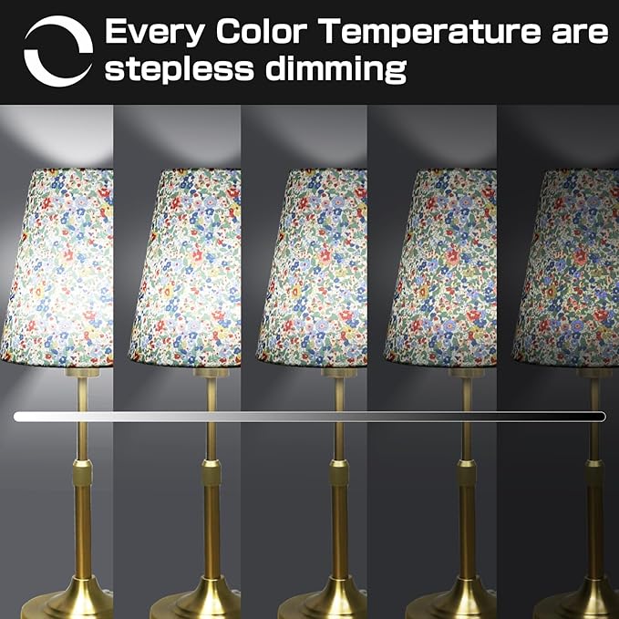 Scalable Portable Cordless Table Lamp, Built in Rechargeable Battery, 2700-6000k Color Temperature, Fully Dimmable, Ambient Light for Patio, Restaurant, Bar, Bedroom, Dining (Flower)