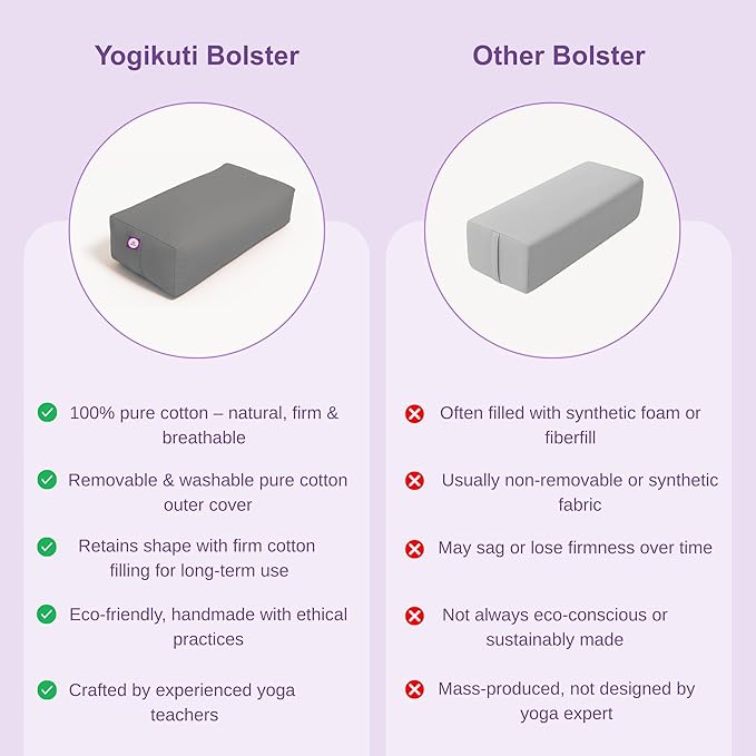 Rectangular Cotton Yoga Bolster, Yoga Pillow, Yoga Cushion, Yin yoga Bolster, Iyengar yoga bolster