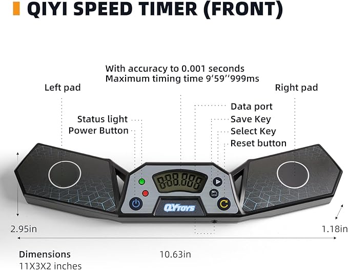 Professional Speed Cube Timer,Touch Control Timer with Display,Cube Race Stack Competition a Great Gift for Boys and Girls