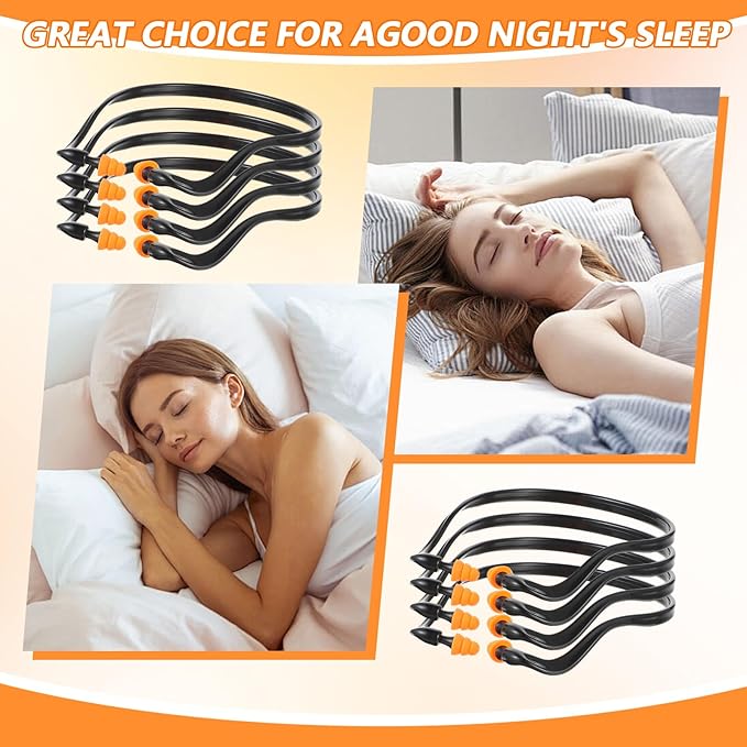 30 Pcs Banded Ear Plugs for Shooting Range Silicone Reusable Ear Protection Plugs Noise Cancelling Lightweight Earplug for Hearing Protection Sleeping Work Construction Concerts Reduction(Black)