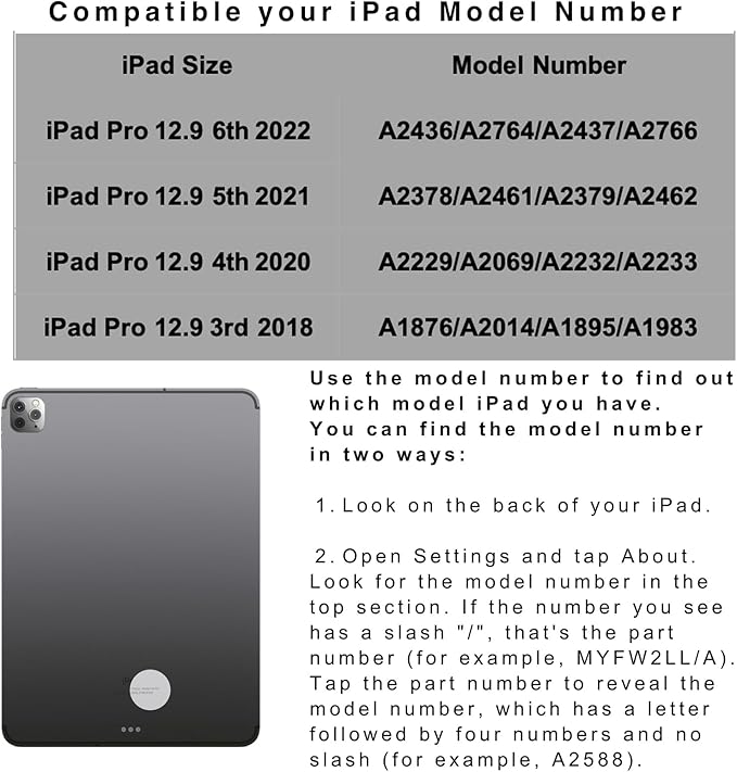 Keyboard Case for iPad Pro 12.9 inch 6th Generation 2022 5th 2021/4th 2020/3rd 2018 Gen,360 Rotatable Wireless Folio 180 Swivel Stand Hard Cover Rose Gold