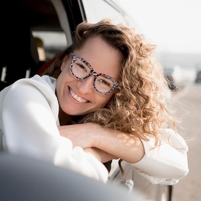 Progressive Multifocus Reading Glasses for Women Men Blue Light Blocking Computer No Line Multifocal Readers