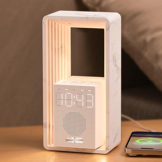 WILIT Digital Alarm Clock, Sunrise Alarm Clock with Nightlight, 9 Sleep Aid Sounds, White Noise Sounds Machine, Dimmable Display, Snooze,USB Charging Port,Gift for Women,Men,Teens,Kids,Travel