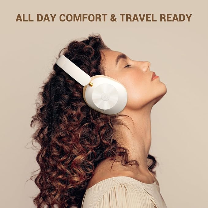 OneOdio Focus A5 Wireless Over-Ear Headphones, Hybrid Active Noise Cancelling, 75H Playtime, Hi-Res LDAC Wireless Audio, Bluetooth 5.4, Built-in Mic for Clear Calls, Low Latency Game Mode