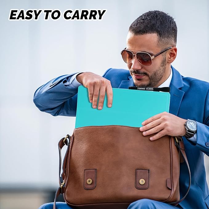 Small Portable White Board Dry Erase Notebook, 9" x 12" Double Sided Folding Whiteboards with 3 Pens, A4 Reusable Notebook with Storage Mesh Bag for Study, Meeting, Draft, Notes, Doodling