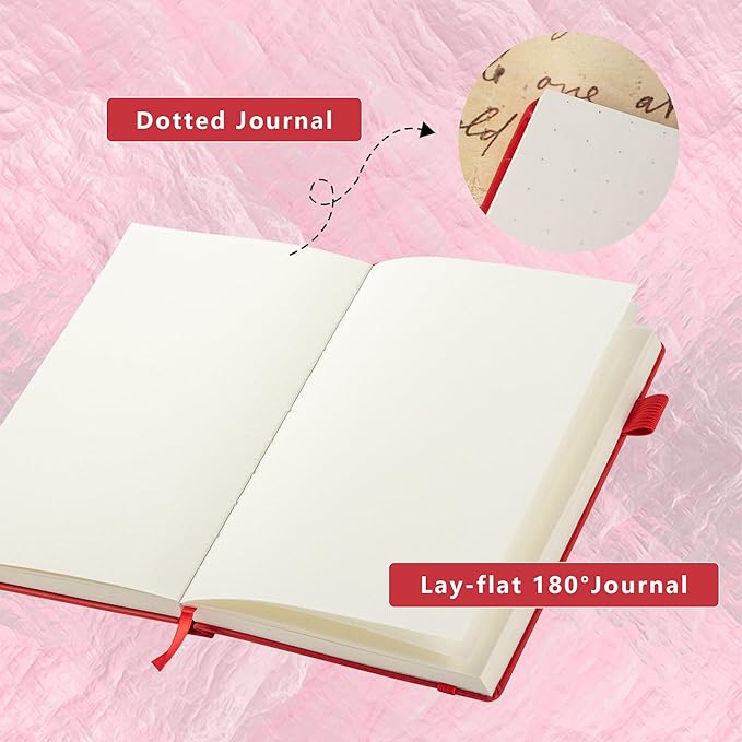 TIEFOSSI Constellations Dotted Journal Notebook-A5 Writing journals with 100gsm 400pages Paper, Hardcover Bullet Organizers Notebook for Women, Men, Teens (Aries)