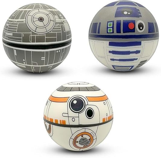 2 Pack Stress Balls Squeeze Balls - Pop Fidget Toy, Stress Relief Fidget, Stress Ball Use for Play [Mediume Soft Ball] 2 Pack - 6 Balls