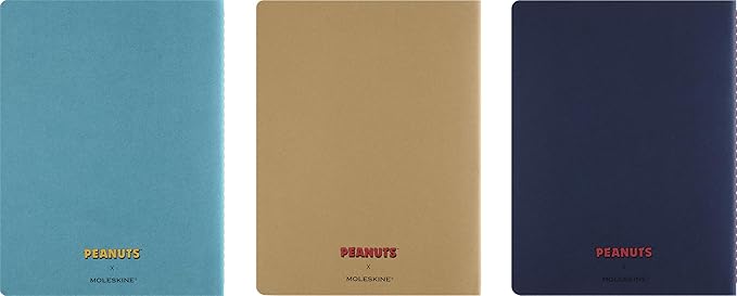 Moleskine Limited Edition Peanuts Set of 3 Cahier Journals, Soft Cover, XL (7.5" x 9.75"), Ruled, Multicolor, 120 pages