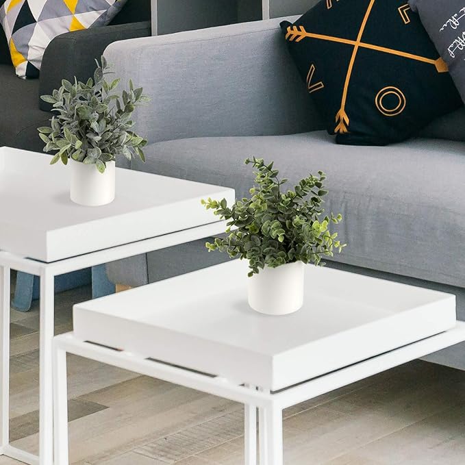 Briful Mini Fake Plants Set of 3 Small Faux Plant Eucalyptus Rosemary Greenery Potted Plants Artificial Decor for Home Table Office Room Desk Bathroom Shelf Kitchen Farmhouse Mantel Decoration