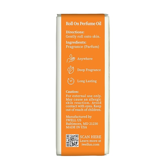 Well's Oil Well's Perfume Oil Roll-On (Chane No.5) | Floral & Citrus Notes | Long-Lasting | Paraben-Free | 0.33 Fl Oz / 10 ml