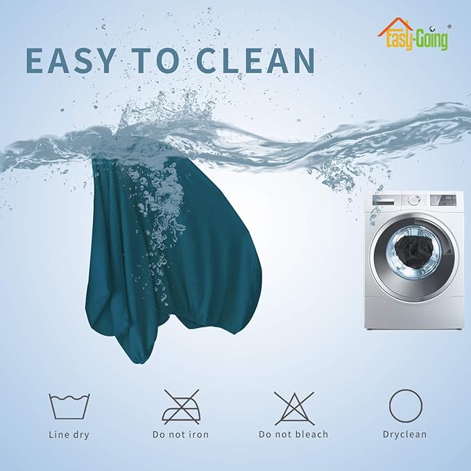 Easy-Going Stretch Loveseat Cushion Cover Sofa Cushion Furniture Protector Sofa Seat Sofa Slipcover Sofa Cover Soft Flexibility with Elastic Bottom(Loveseat Cushion, Peacock Blue)