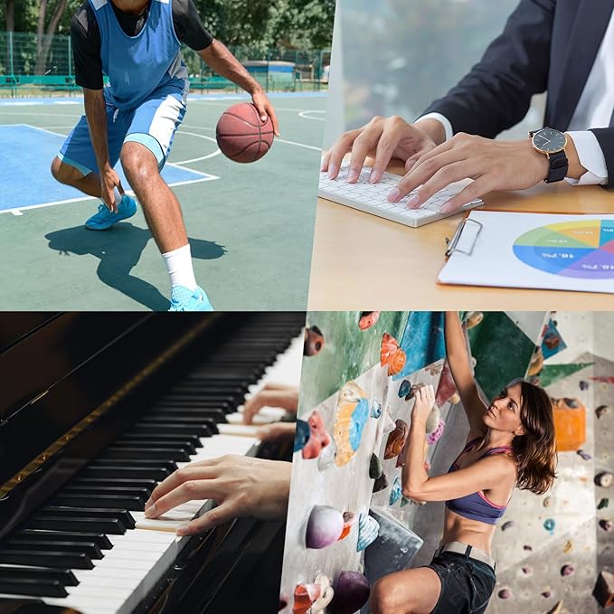 Grip Strength Trainer with Finger Exerciser, Adjustable Resistance Hand Gripper, Hand Exerciser with Counting for Muscle Building(10-130 LBS)