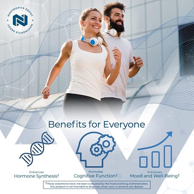 Nootropics Depot Pregnenolone Quick Dissolve Tablets | 5mg | Micronized | Mood, Cognition, & Hormone Support | 120 Count