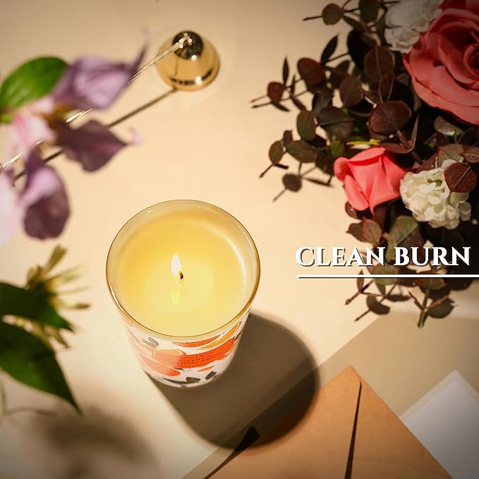 HomeLights Citrus Wood Sage Scented Candles | 6.7oz Soy Candles Eclectic Mixed Styles Large Candle Jars | Ideal Candle Gifts for Events, Home Decor Stress, Relief & Relaxation