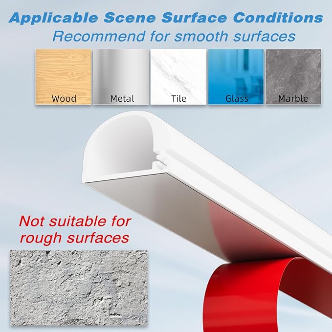 78" Silicone Cord Hider for 1 Cord,Flexible Side-Opening Self-Adhesive Cord Covers for Wires on Wall Mount TV,Easier Setup for Home Office Cable Management Wire Hider,0.54" W x 0.39" H,White