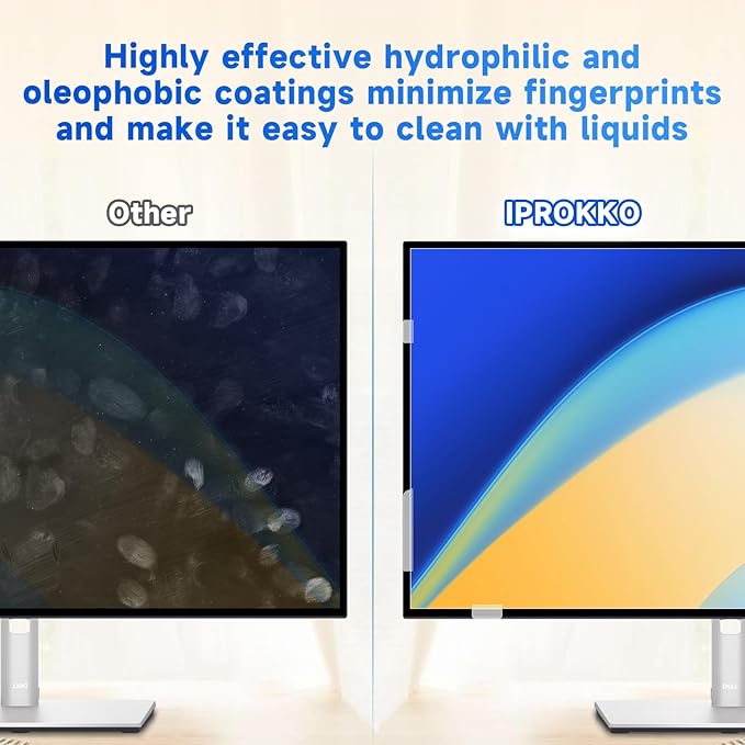 IPROKKO 【2 Pack】 21.5 inch Anti-Blue Light Monitor Screen Protector for 16:9 Widescreen,Removable Anti Glare Blue Light Blocking Screen Filter，LED PC Anti-UV Eye Protection Filter Film