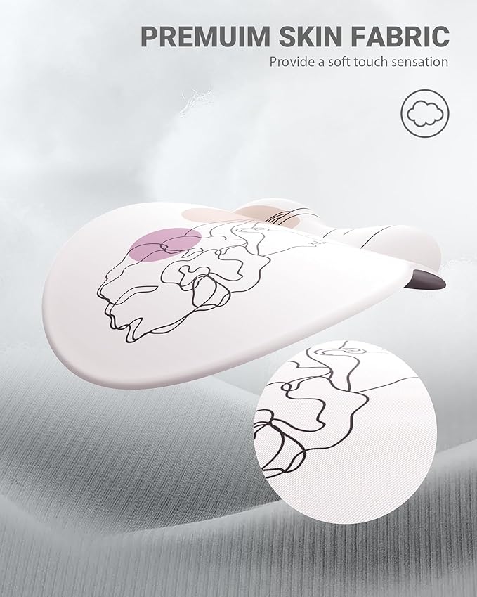 Ergonomic Mouse Pad Wrist Support, Comfortable Mouse Pad Wrist Rest, Relieve Wrist Pain Gel Mouse pad, Non-Slip Rubber Base Mousepad for Laptop, Computer(Abstract Woman)