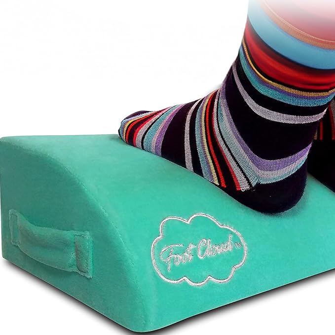 Cloud Ergonomic Foam Foot Rest. The Amazing Ergonomic Foam Desk, Office and Under Desk Foot Rest - Like Your Feet are Floating on a Cloud