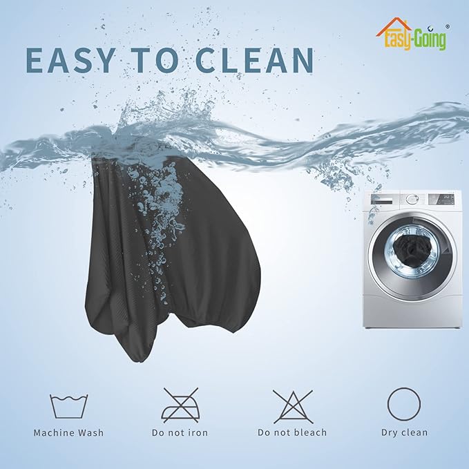 Easy-Going Stretch 4 Pieces Couch Cushion Covers for Sectional Sofa Left/Right L Shape Chaise Lounge Sofa Seat slipcover Anti-Slip Sofa Cover Soft (3 Seater + 1 Chaise, Dark Gray)