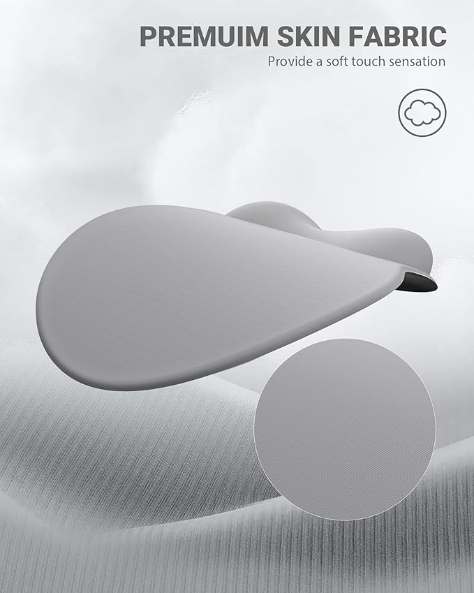 Ergonomic Mouse Pad Wrist Support, Comfortable Mouse Pad Wrist Rest, Relieve Wrist Pain Gel Mouse pad, Non-Slip Rubber Base Mousepad for Laptop, Computer, Prefect for Office & Home(Gray