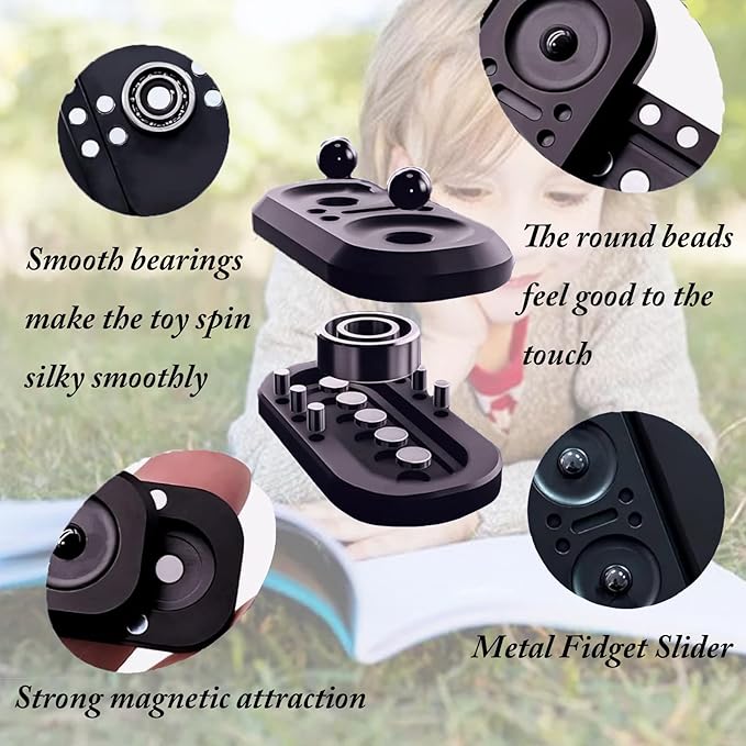 Owl Metal Poker Fidget Slider, Stress Relief Clicker, EDC Hand Toy