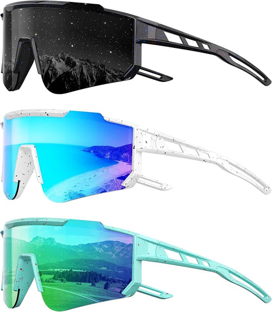 Kids Polarized Baseball Sunglasses for Boys Girls - Youth Softball Cycling Sports Sunglasses UV Protection Goggles