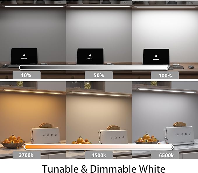 Smart Under Cabinet Lights, LED Light Bar, White & RGB Multi Color Changing Counter Lighting. Alexa Google App Controlled Lamp for Kitchen ,Shelf, Bookcase, above Sink, Desk (1-Bar 20 Inch Kit)