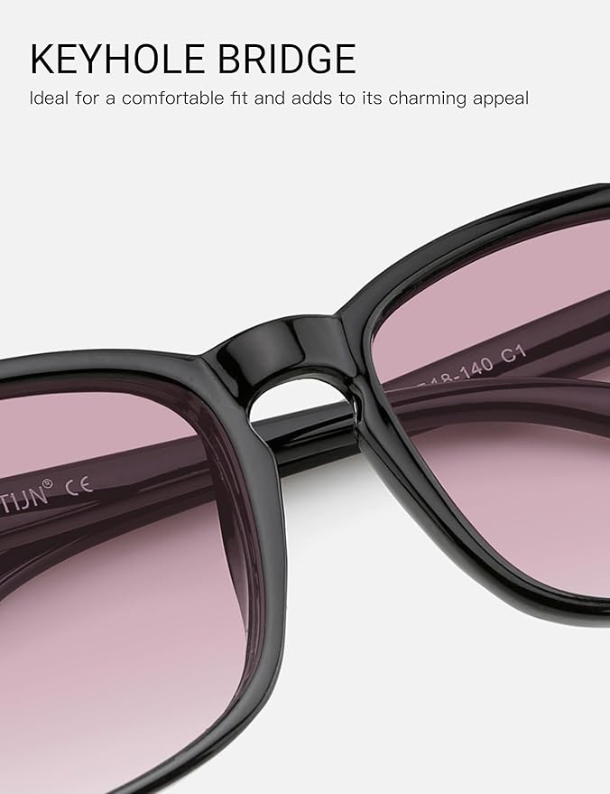 TIJN Blue Light Blocking Glasses for Women Men Clear Frame Square Nerd Eyeglasses Anti Blue Ray Computer Screen Glasses