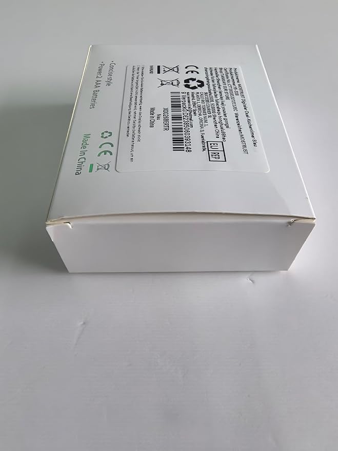 Digital Dual Kitchen Timer, 3 Channels Countdown Triple Timer for Cooking, Magnetic Memory-Preset Large-Display Adjustable Alarm Volume, Multi Times Management, 3A Battery Included, Blue