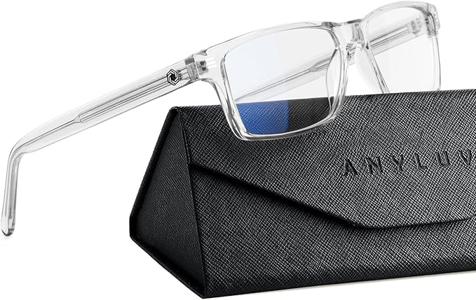 ANYLUV Blue Light Glasses Men Woman, Blue Light Blocking Glasses for Computer Gaming, Eye Strain Relief Eye Protection