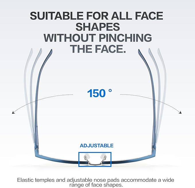 BIRCEN Blue Light Blocking Glasses: Al-Mg Metal Bluelight Computer Clear Glasses for Men Women Anti Eyestrain Office Home