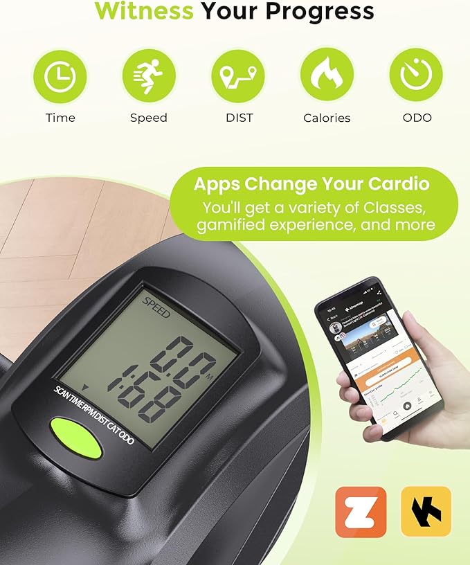 YOSUDA Under Desk Bike Pedal Exerciser - Magnetic Mini Exercise Bike for Arm/Leg Exercise, Desk Pedal Bike for Home/Office Workout