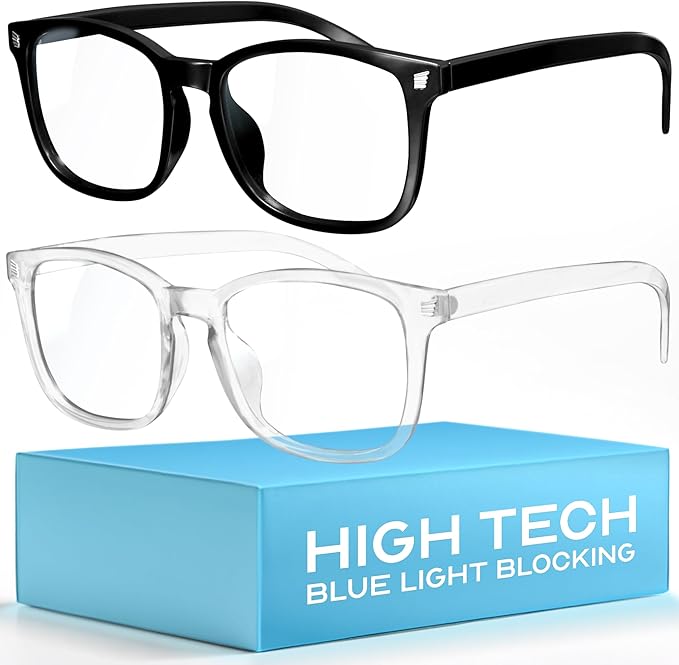 livho High Tech Blue Light Glasses - Advanced up to 99% Blue Light Blocking Computer Glasses - Screen Fatigue & UV Protection