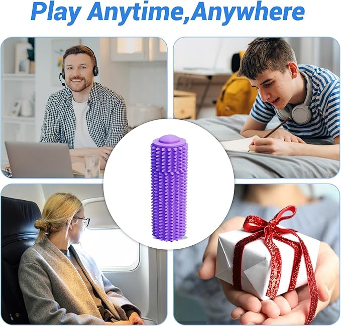 Little Ouchies Fidget Toy, Spike Roller Toy, Adults Pain stim Fidget Toy, Sensory Toy for Anxiety Relief Skin Picking, Press and Rotate Adults Spiky Sensory Toys, Portable ADHD Toys, Novelty Gifts