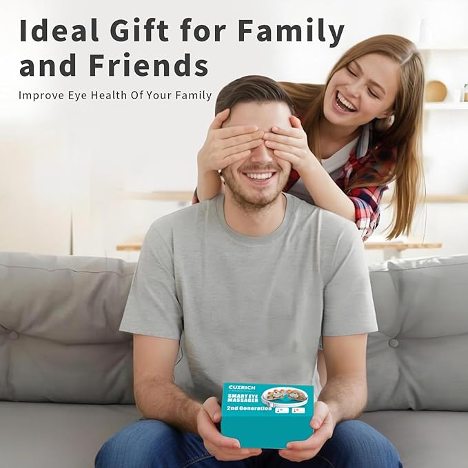 Eye Massager with Heat and Cooling Vibration for Relaxation Cool Massaging Eye Mask Electric Smart Heated and Cold Therapy Portable Eyemask Massage