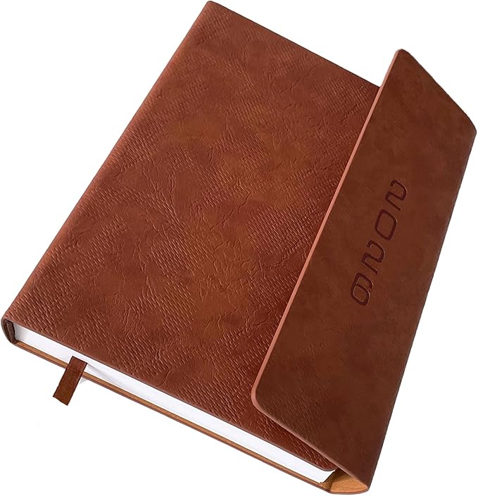 2026 Daily Planner - Appointment Book 2026, Hourly Daily & Monthly Planner with Tabs(Jan-Dec 2026), 8.26'' x 5.9'' Calendar Planner, Leather Cover + Thick Paper (26-Brown)