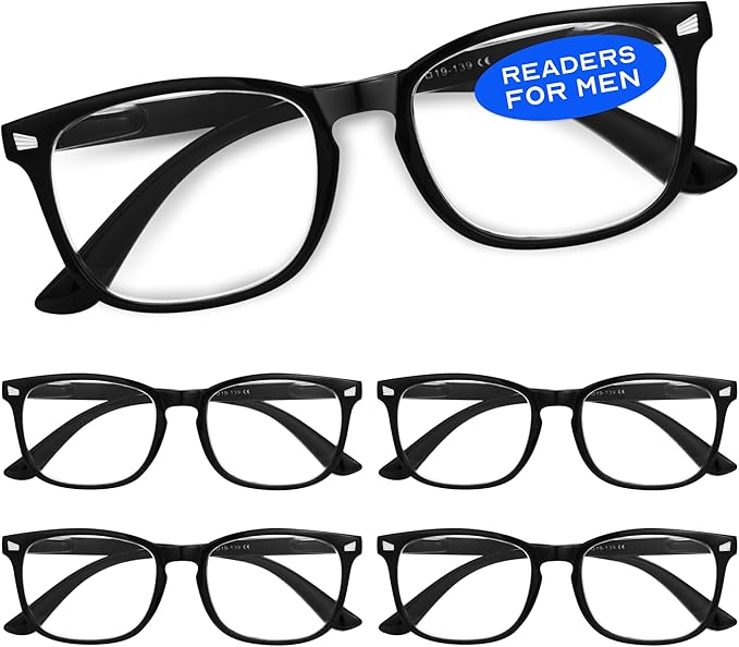 CCVOO Reading Glasses for Women/Men, Eyeglasses, Blue Light Readers for Women/Men, Computer Eye Glasses, Cheaters